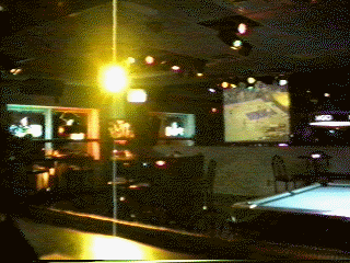 Video view from bar booth of main dance area.